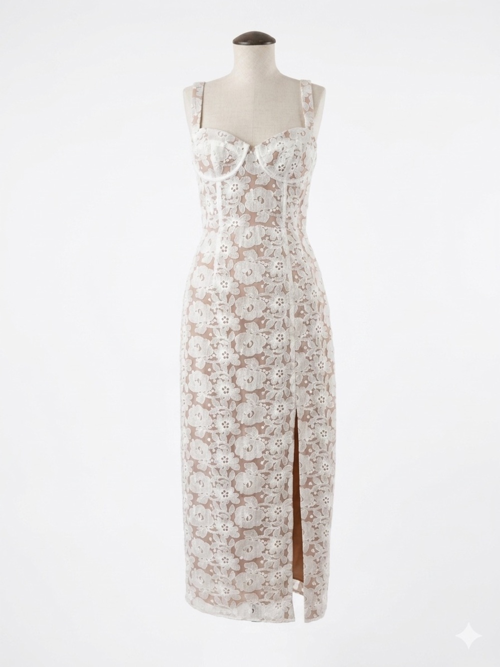 Hutch Anthropologie Sz 4 Ivory lace corset midi dress. Party, special occasion. - Picture 5 of 14